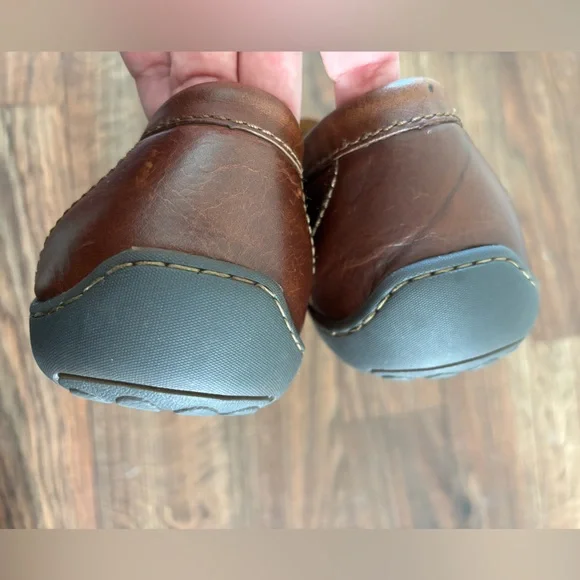 Born Mens Size 11 Simon II Tan Full Grain Leather Penny Loafers Drivers Shoes - Picture 11 of 16